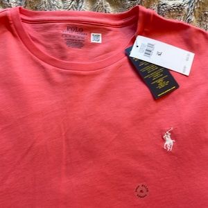 Ralph Lauren XL T Shirt. New w/ tags. Salmon color